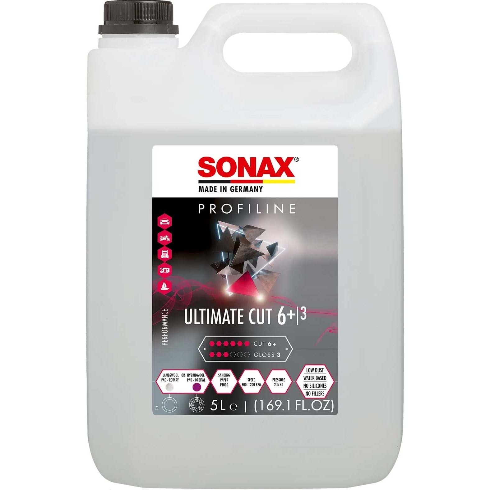 SONAX PROFILINE Ultimate Cut 6+ Heavy Cutting Compound-Heavy Cutting Compound-SONAX-1L-Detailing Shed