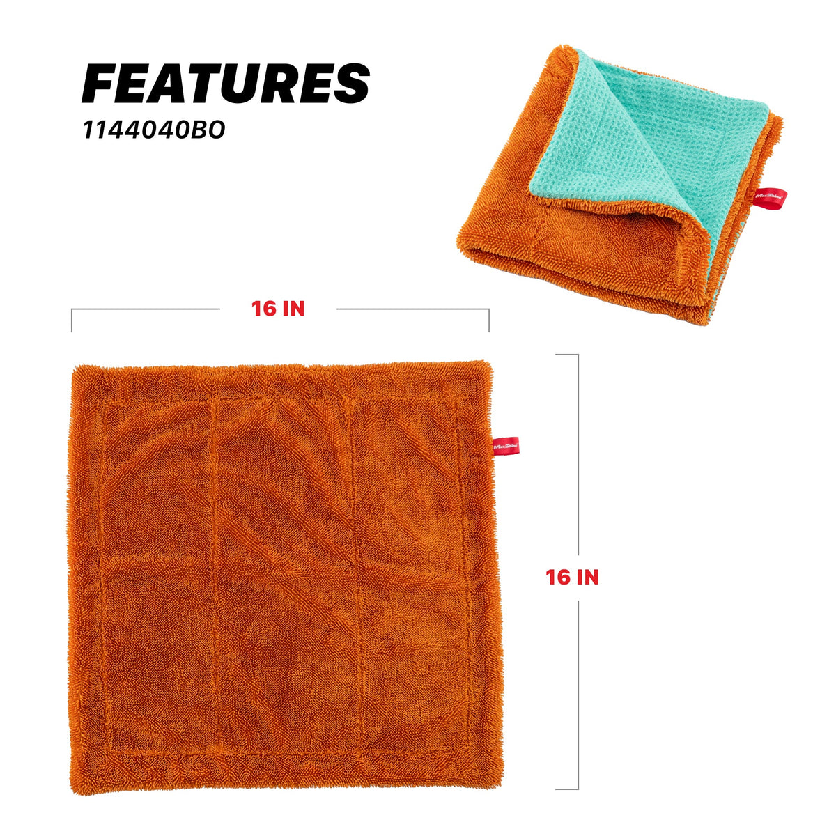 Maxshine Twisted Loop & Waffle Weave Multi-Cleaning Towel 1000GSM