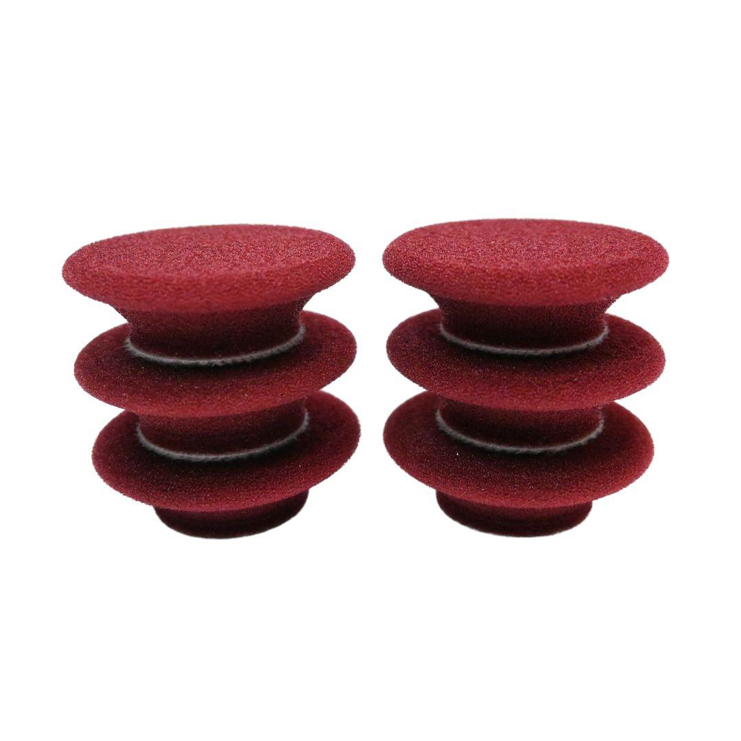 Buff and Shine Uro-Tec™ Maroon Medium Cut Pad-POLISHING PAD-Buff and Shine-1 Inch (6 Pack) New Sculpted Contour Edge-Detailing Shed