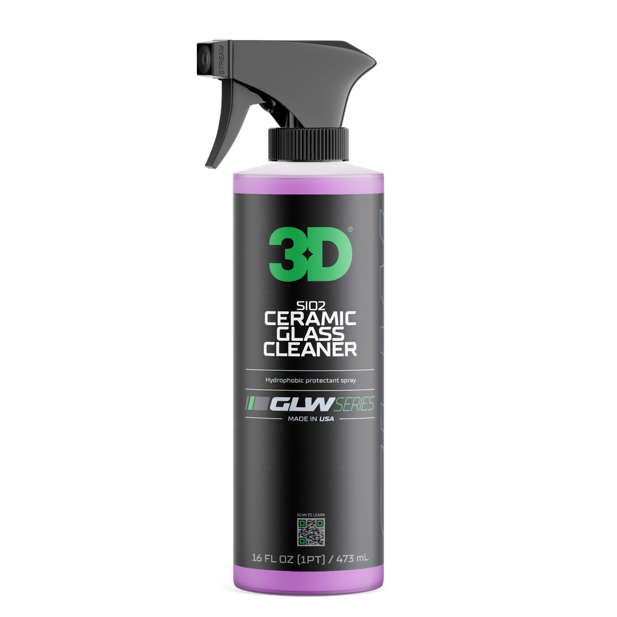 3D GLW Series SiO2 Ceramic Glass Cleaner-GLASS CLEANING-3D Car Care-473ml-Detailing Shed