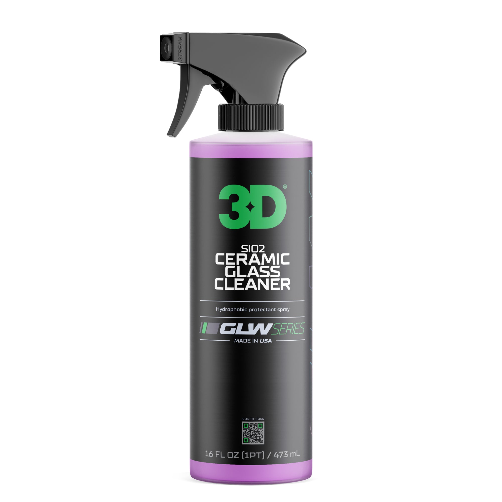 3D GLW Series SiO2 Ceramic Glass Cleaner-GLASS CLEANING-3D Car Care-473ml-Detailing Shed