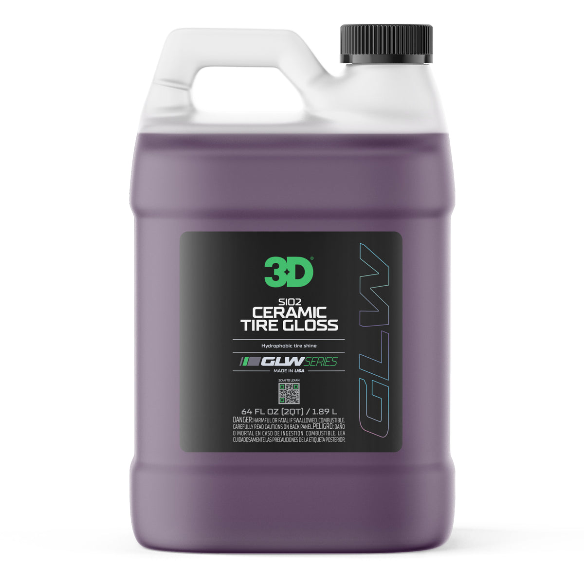 3D GLW Series SiO2 Ceramic Tire Gloss-Tyre Protection-3D Car Care-1.9L-Detailing Shed