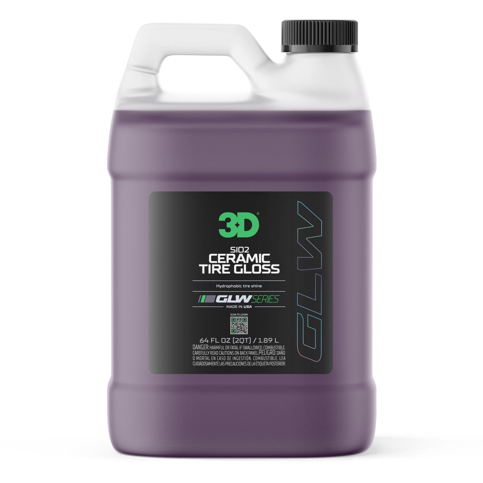 3D GLW Series SiO2 Ceramic Tire Gloss-Tyre Protection-3D Car Care-473ml-Detailing Shed