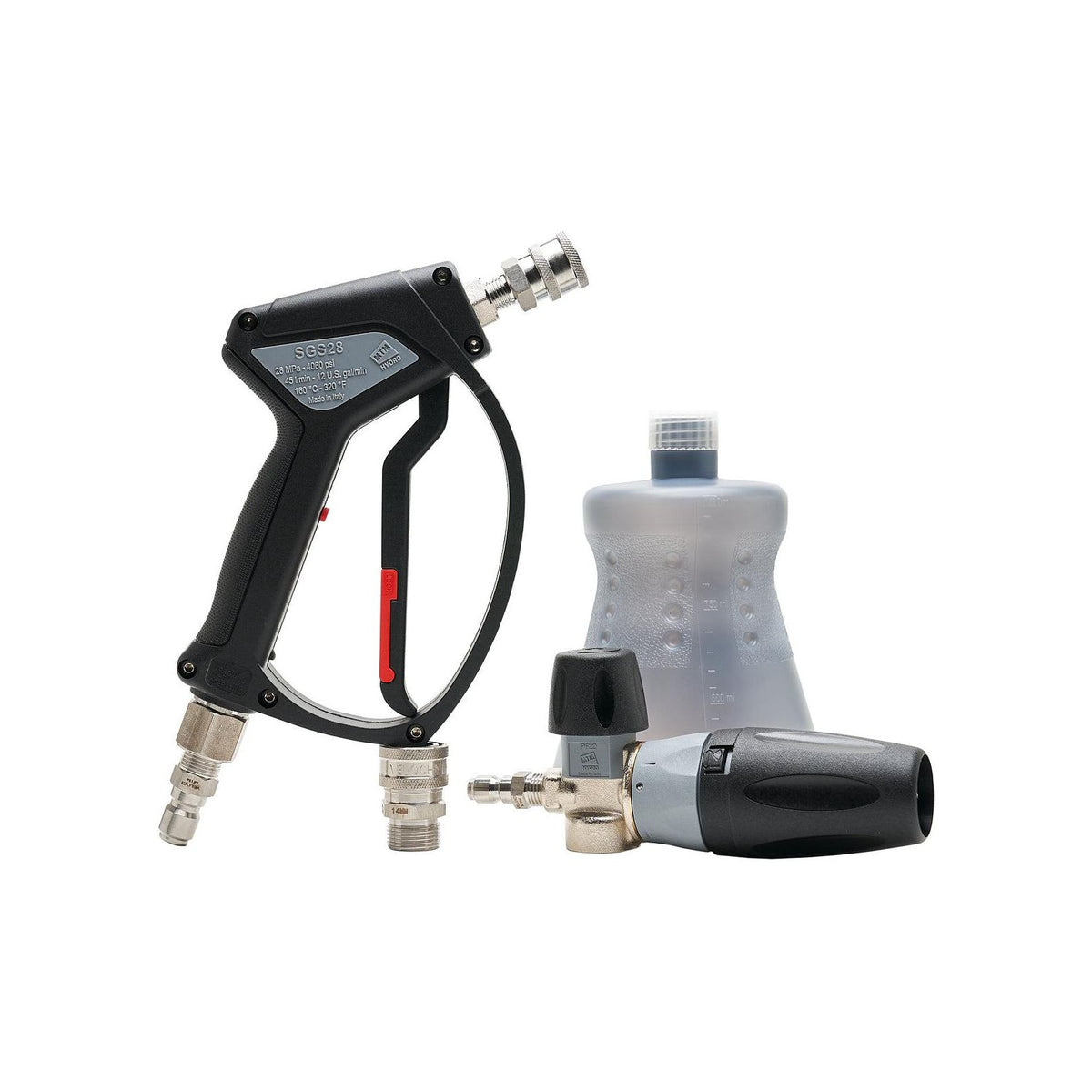 MTM HYDRO SPRAY GUN &amp; FOAM CANNON PRO KIT QC with SS swivel-Pressure Washer Spray Gun-MTM Hydro-Detailing Shed