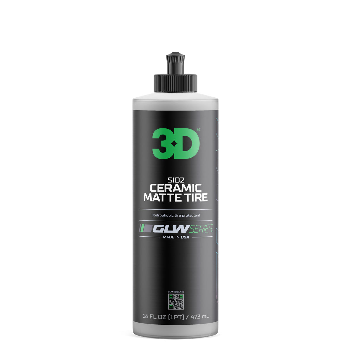 3D GLW Series SiO2 Ceramic Matte Tire-3D Car Care-Detailing Shed