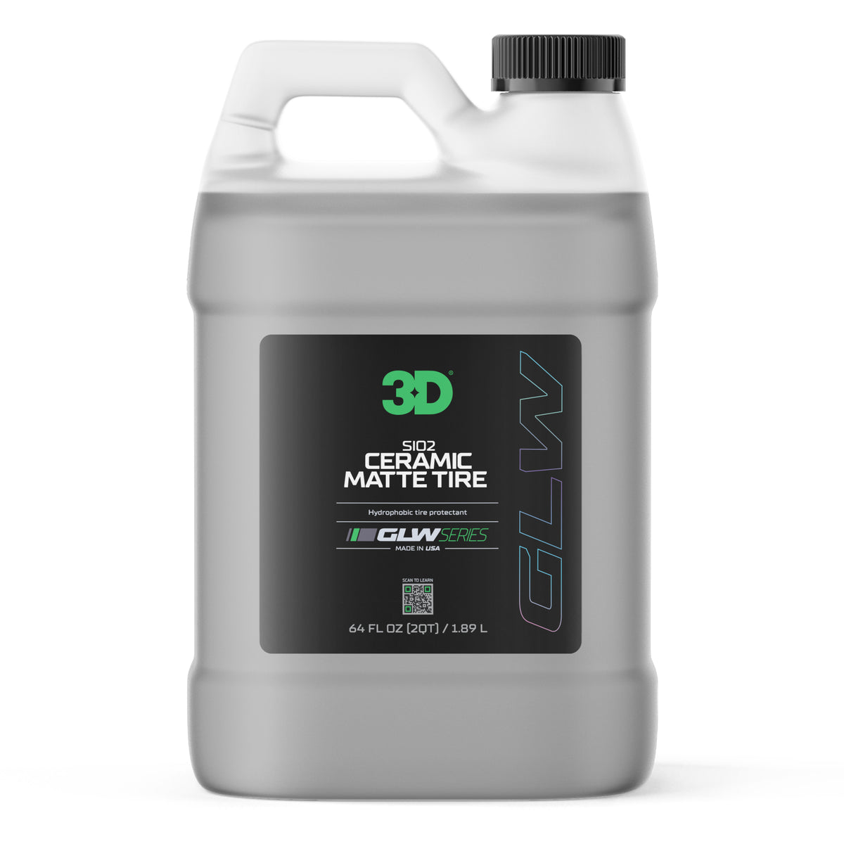 3D GLW Series SiO2 Ceramic Matte Tire-3D Car Care-1.9L-Detailing Shed