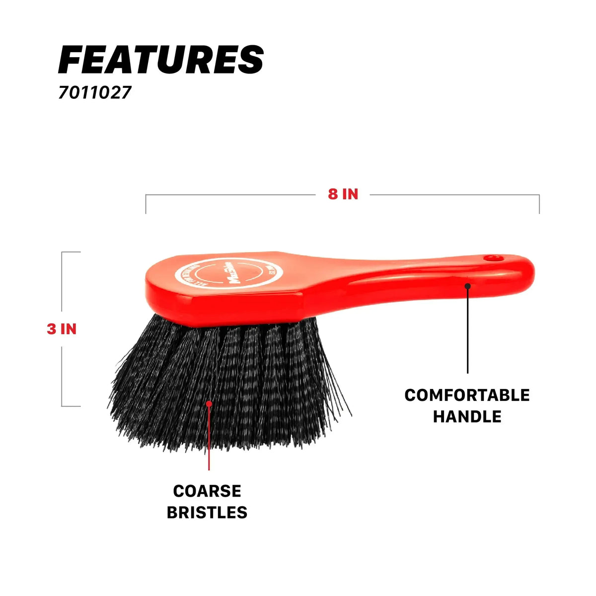 Maxshine Heavy-Duty Wheel and Carpet Cleaning Brush-Tyre Brush-Maxshine-Detailing Shed