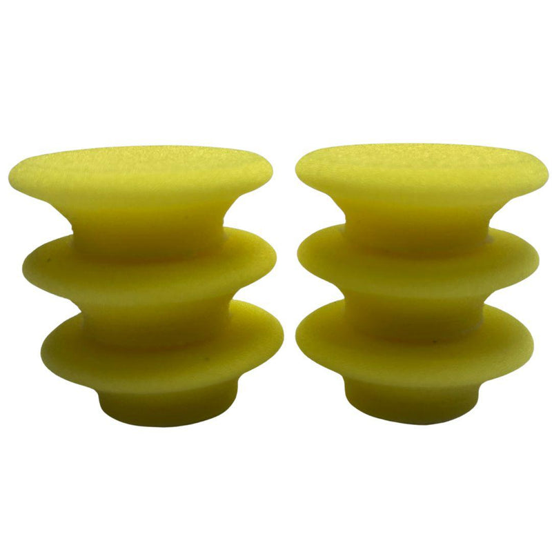 Buff and Shine Uro-Tec Yellow Polishing/finishing Foam Pad-POLISHING PAD-Buff and Shine-New Sculpted Contour Edge-1 Inch (6 Pack)-Detailing Shed