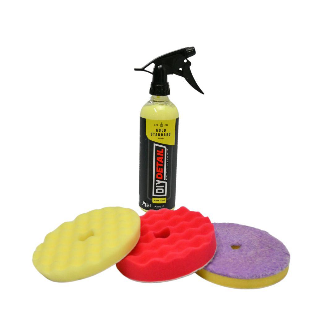 DIY Detail Gold Standard Polishing Bundle-Polishers &amp; Buffers-DIY Detail-5.5 Inch Pad Set-Detailing Shed