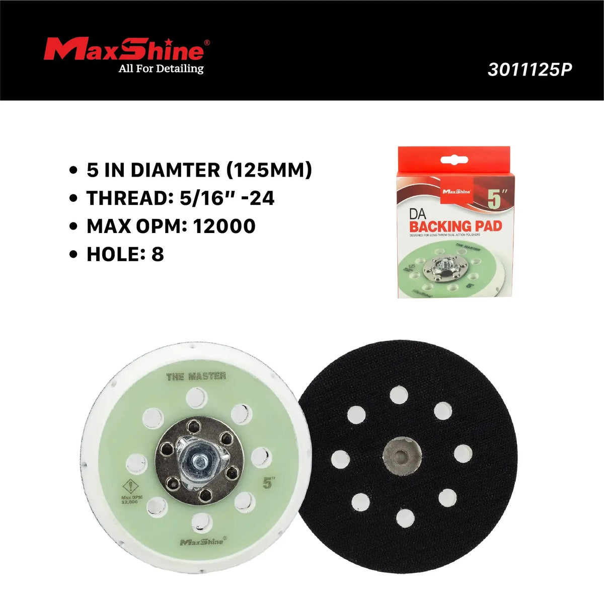 MAXSHINE Dual Action Polisher Backing Plate (5 / 6 Inch)-Backing Plate-Maxshine-Detailing Shed