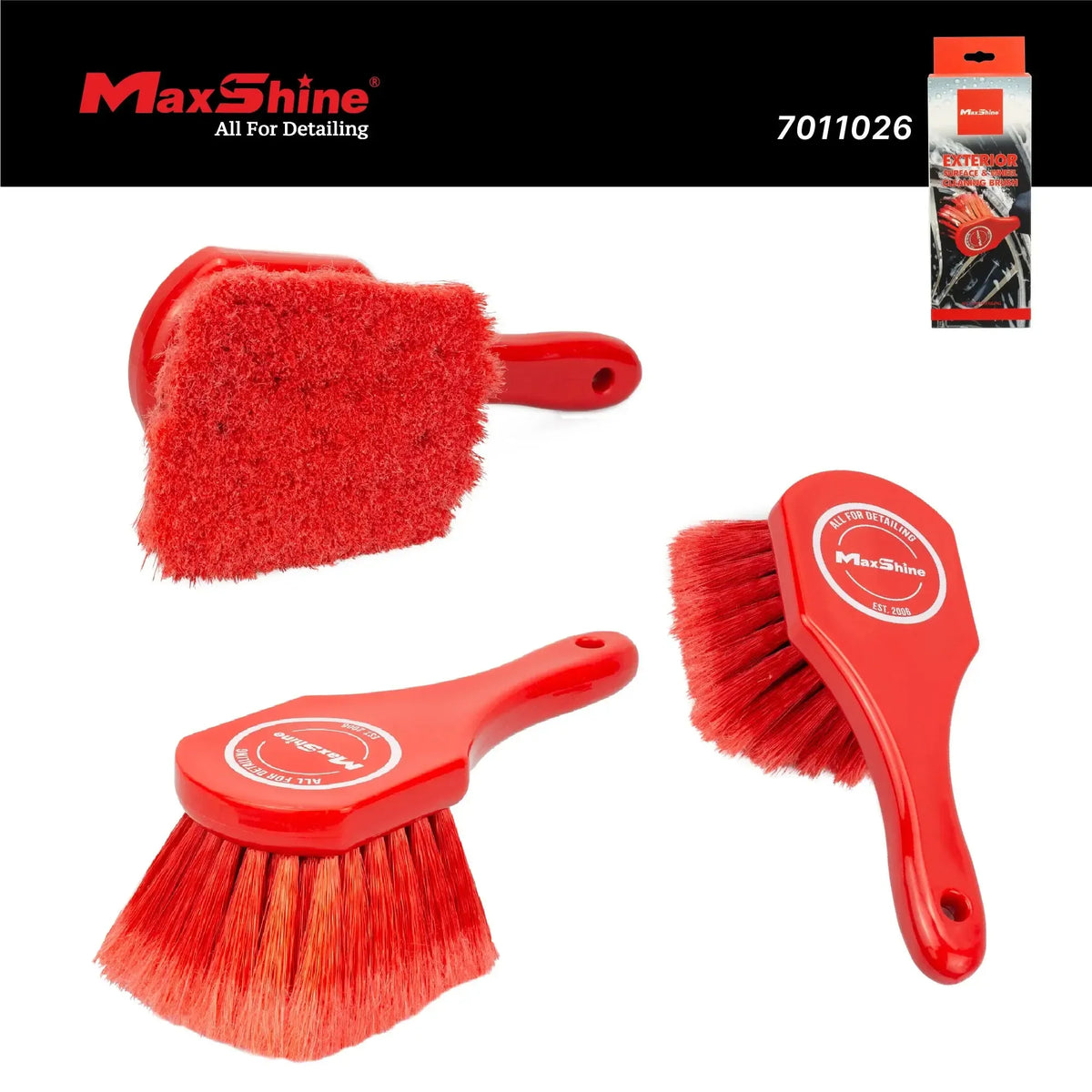 Maxshine Exterior Surface and Wheel Cleaning Brush-Tyre Brush-Maxshine-Detailing Shed