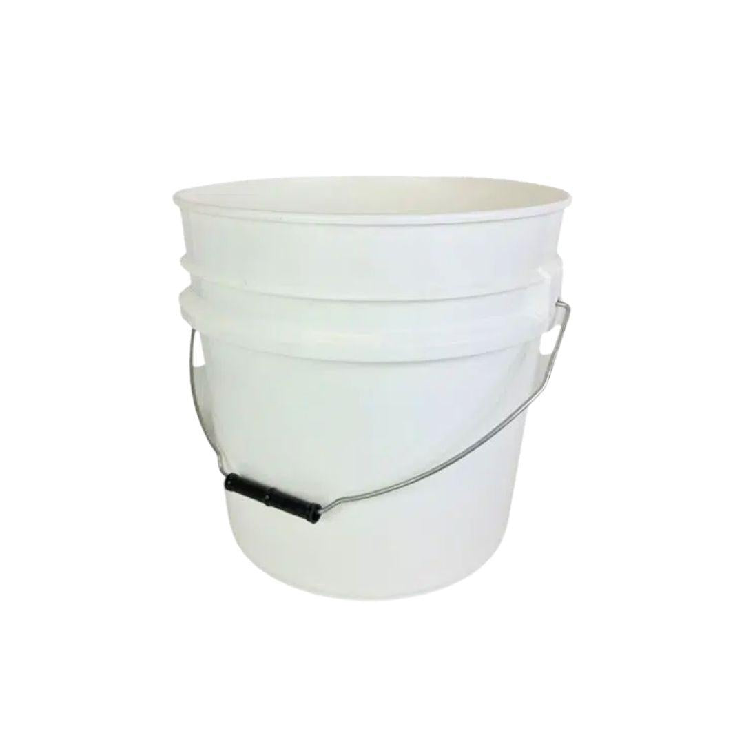 20L Gamma Lid Suitable Food Grade White Bucket Only-Wash Buckets-Detailing Shed-White-Detailing Shed