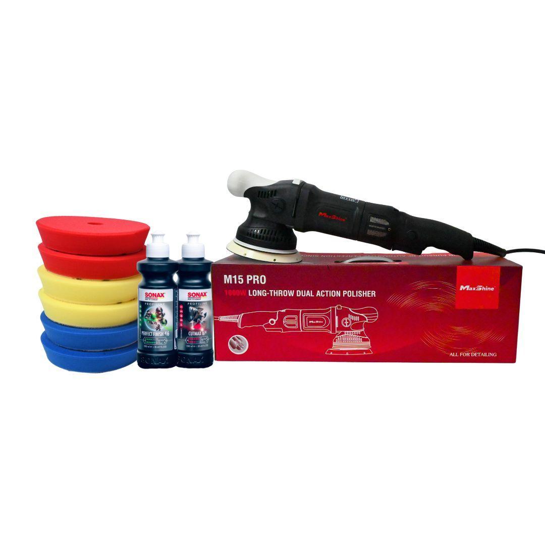 Polishing Professional Kit 1 | Maxshine M15 PRO & Sonax-Polisher Kit-Maxshine Bundle-Detailing Shed