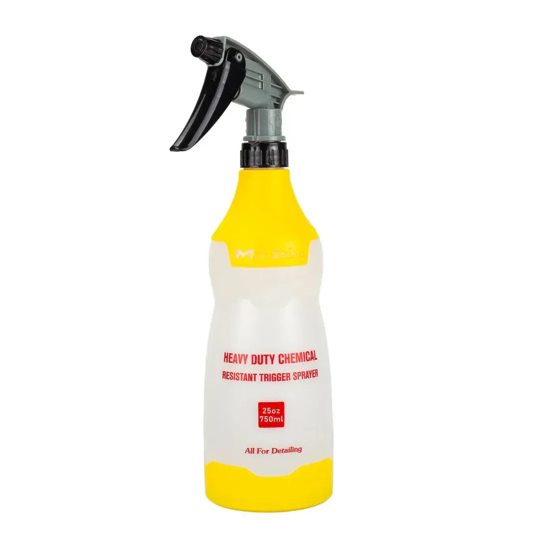 Maxshine Heavy Duty Chemical Resistant Bottle & Trigger Sprayer 750ml-Trigger Sprayer-Maxshine-Yellow-Detailing Shed