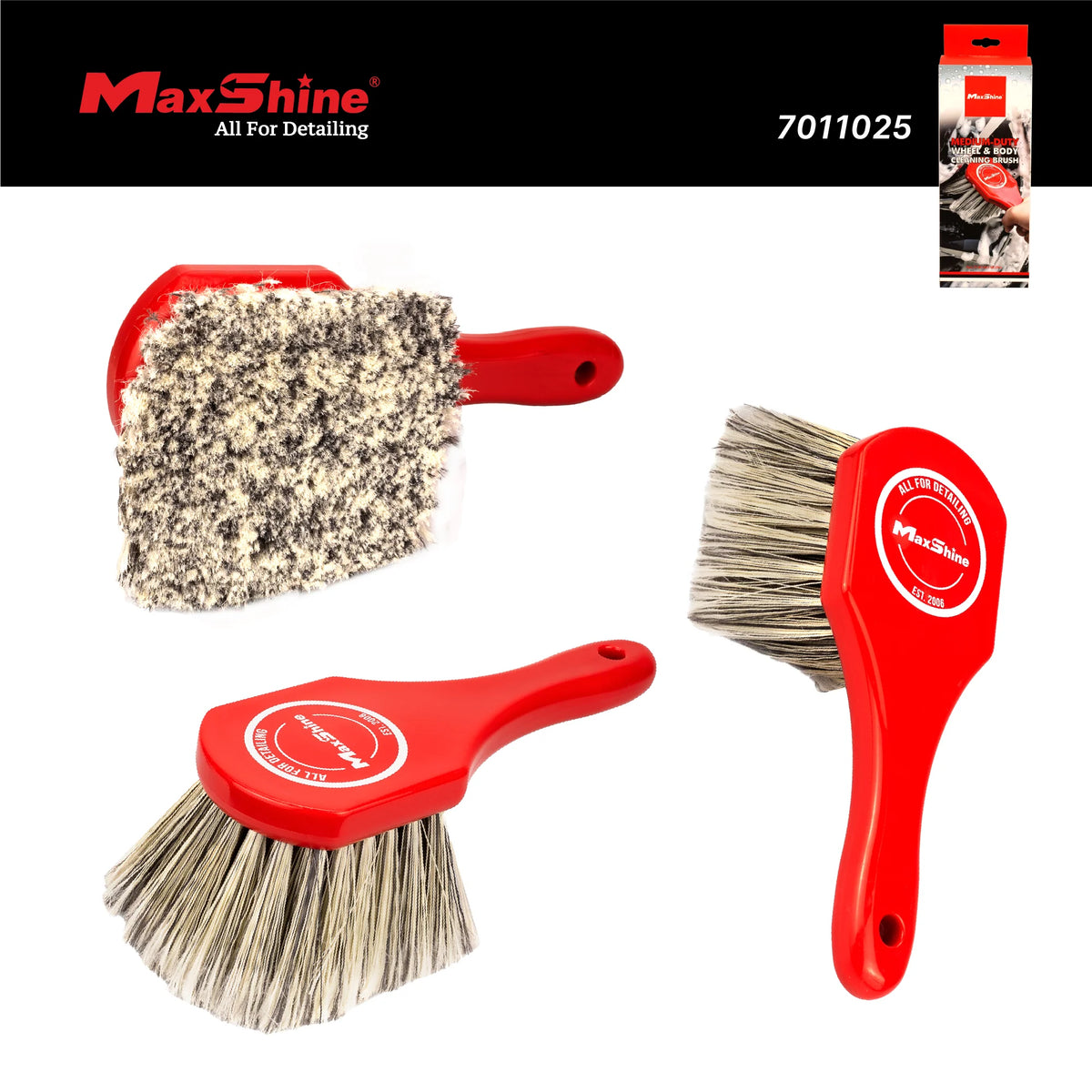 Maxshine MaxShine Medium-Duty Wheel & Body Brush