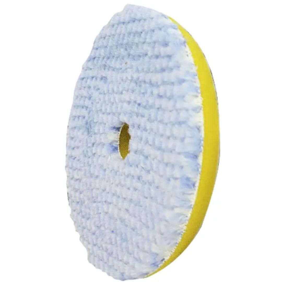 Buff and Shine Cutting Blue/White 100% Knitted Wool, Foam Interface (Edge Bevel) (3/5/6Inch)-POLISHING PAD-Buff and Shine-3 Inch (2 Pack)-Detailing Shed