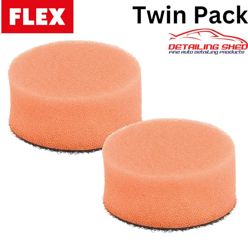 FLEX Polishing Pad Orange Medium Suits PXE80 Polisher 2 Pack (40mm or 80mm)-Polishing Pads-FLEX AU-40mm (2Pack)-Detailing Shed