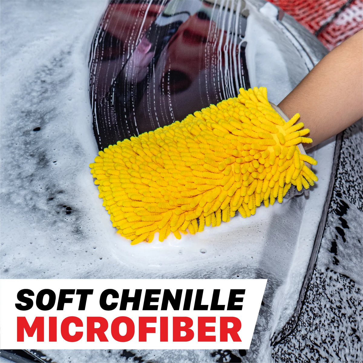 Maxshine Cuffless Noodle Microfiber Dual Sided Wash Mitt