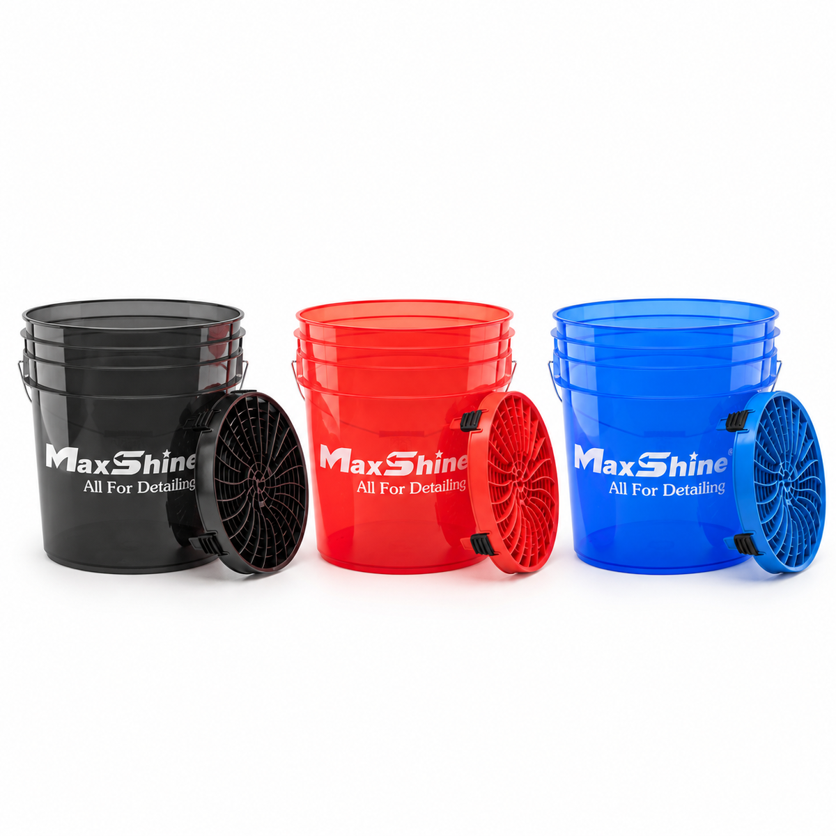 Maxshine 3-Bucket Wash Kit with Detail Guardz