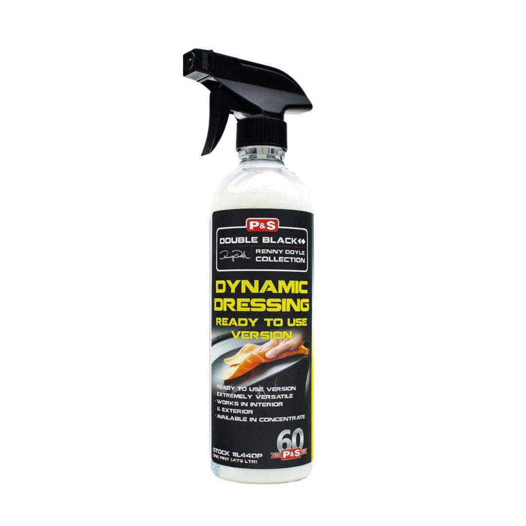 P&amp;S DYNAMIC DRESSING Double Black for Tyre/Trim/Engine-Waterless Wash-P&amp;S Detail Products-473ml-Detailing Shed