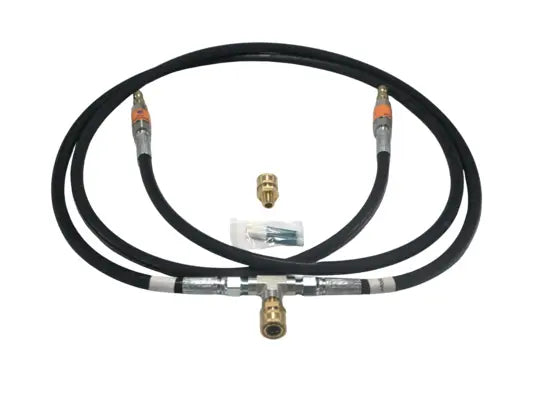 MTM 3/8” Siamese kit Merges two pressure washers for increased flow (LPM)