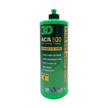 3D ACA 500 X-Tra Cut Compound (250ml/946ml)-Vehicle Waxes, Polishes &amp; Protectants-3D Car Care-946ml-Detailing Shed