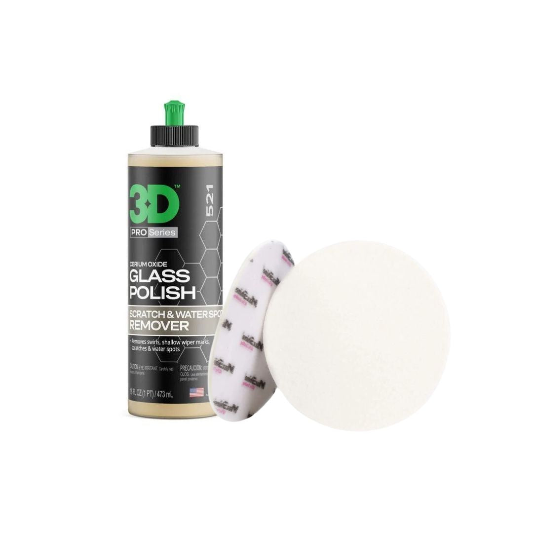 3D Glass Polishing Kit | Compound and Pads