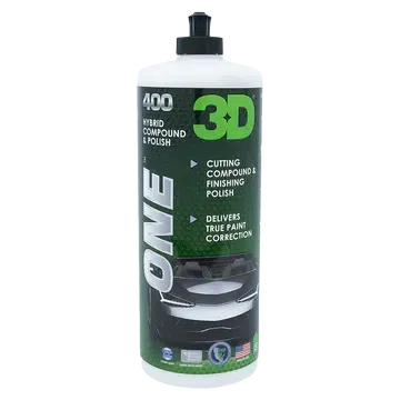 3D One Hybrid Compound Polish (250ml/946ml)-Vehicle Waxes, Polishes & Protectants-3D Car Care-946ml-Detailing Shed