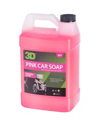 3D Pink Car Soap (474ml/3.78L/20L)-Vehicle Waxes, Polishes & Protectants-3D Car Care-3.78L-Detailing Shed