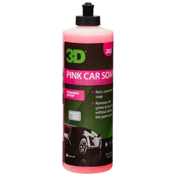 3D Pink Car Soap (474ml/3.78L/20L)-Vehicle Waxes, Polishes &amp; Protectants-3D Car Care-474ml-Detailing Shed