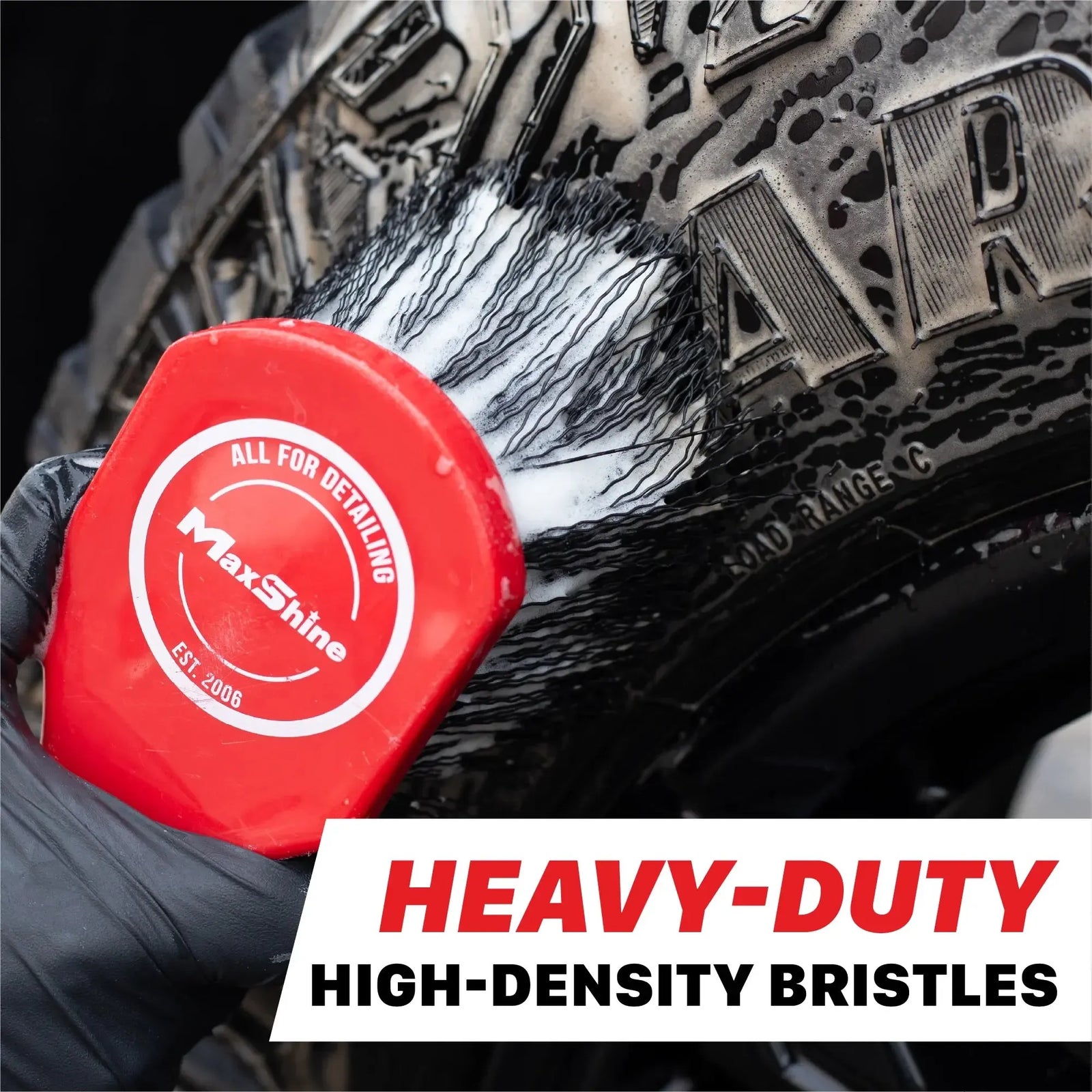 Maxshine Heavy-Duty Wheel and Carpet Cleaning Brush-Tyre Brush-Maxshine-Detailing Shed