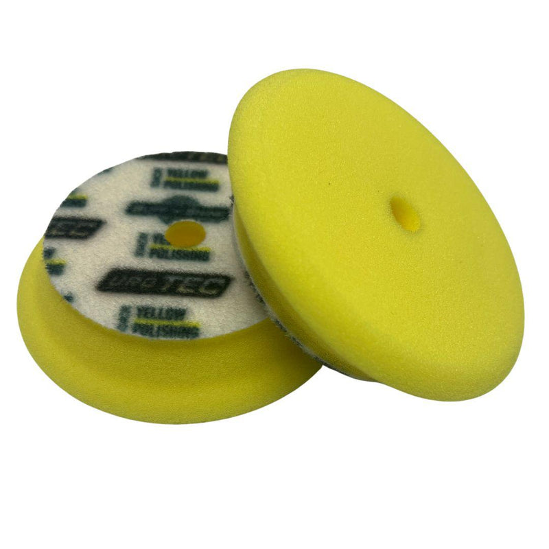 Buff and Shine Uro-Tec Yellow Polishing/finishing Foam Pad-POLISHING PAD-Buff and Shine-New Sculpted Contour Edge-3 Inch (2 Pack)-Detailing Shed