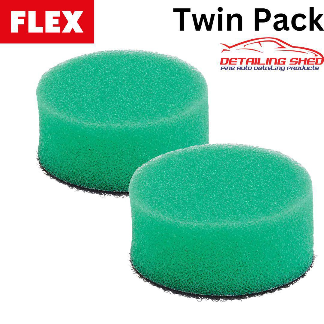 FLEX Polishing Pad Green Very Hard Suits PXE80 Polisher - 2 Pack (40mm or 80mm)-FLEX AU-40mm (2Pack)-Detailing Shed