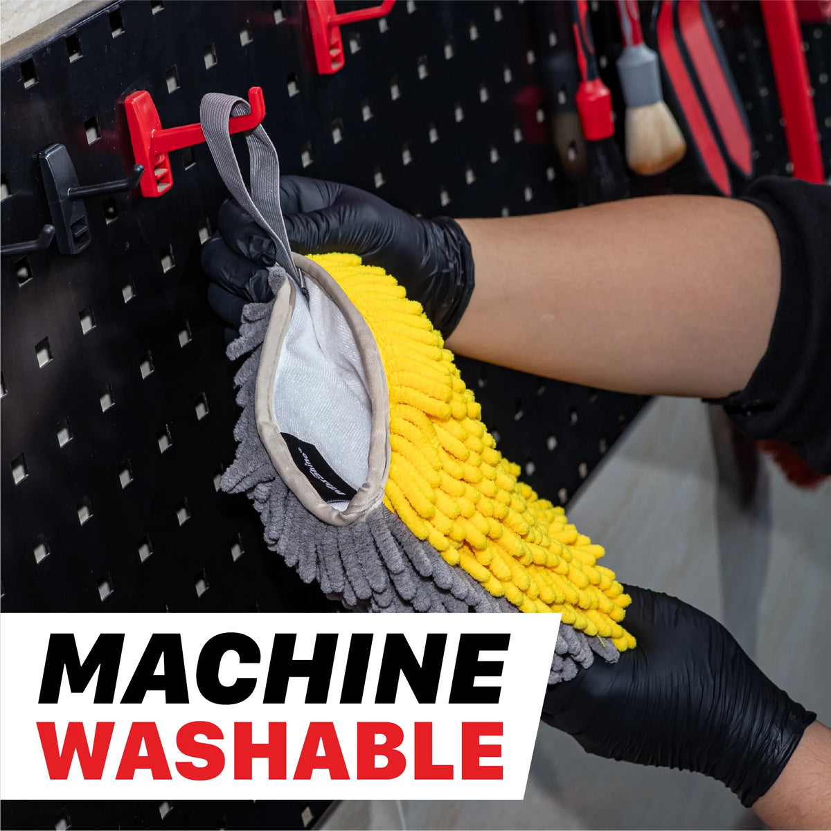 Maxshine Cuffless Noodle Microfiber Dual Sided Wash Mitt