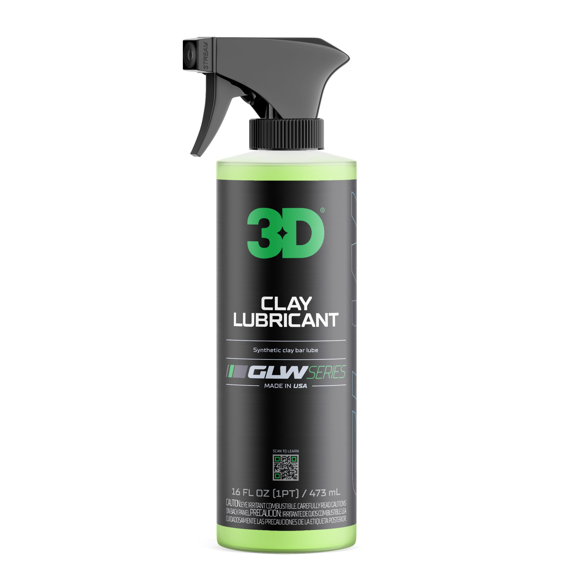 3D GLW Series Clay Lubricant-Clay Lube-3D Car Care-473ml-Detailing Shed