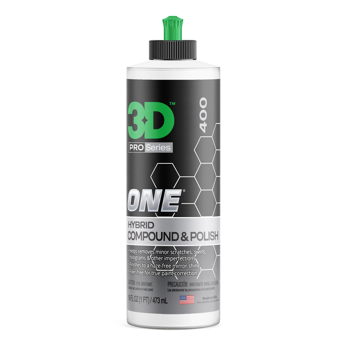 3D One Hybrid Compound Polish-Medium Cut Polishing-3D Car Care-473ml-Detailing Shed