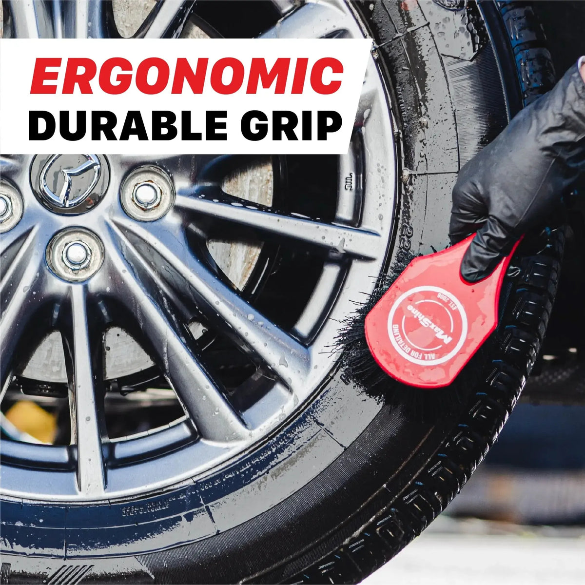 Maxshine Heavy-Duty Wheel and Carpet Cleaning Brush-Tyre Brush-Maxshine-Detailing Shed
