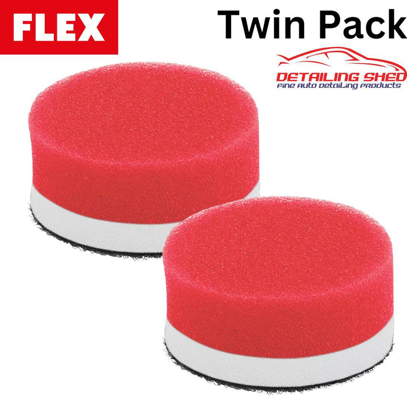 FLEX Polishing Pad Red Suits PXE80 Polisher 2 Pack (40mm or 80mm)-Polishing Pads-FLEX AU-40mm (2Pack)-Detailing Shed