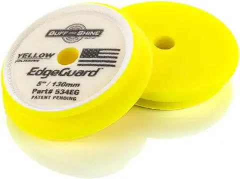 Buff and Shine EdgeGuard Yellow Light Polishing/finishing Foam Pad (3/5/6Inch)-POLISHING PAD-Buff and Shine-Detailing Shed