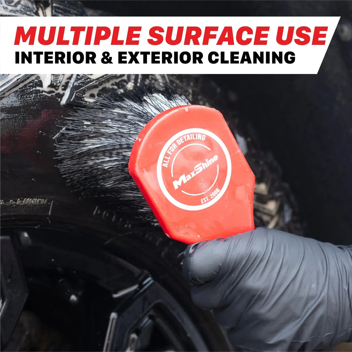 Maxshine Heavy-Duty Wheel and Carpet Cleaning Brush-Tyre Brush-Maxshine-Detailing Shed