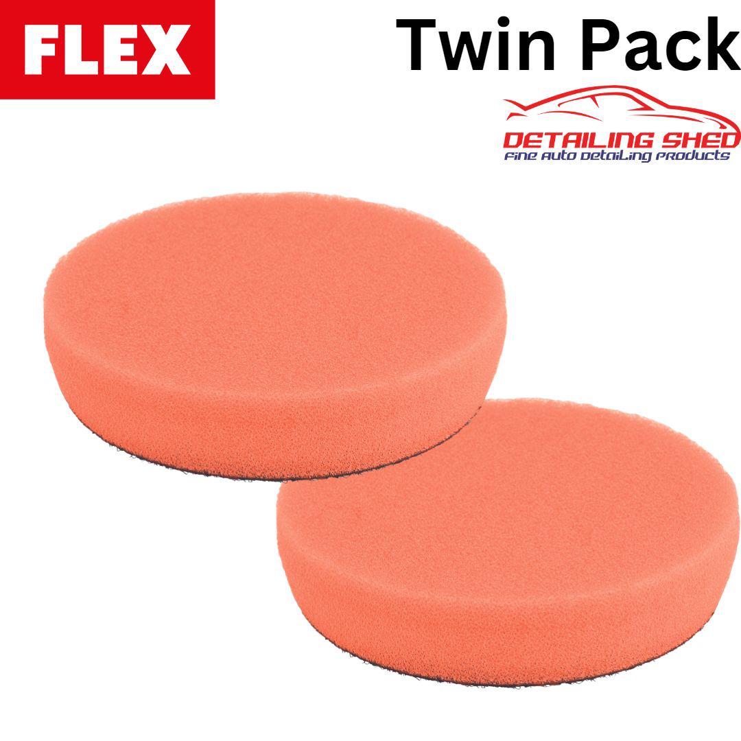 FLEX Polishing Pad Orange Medium Suits PXE80 Polisher 2 Pack (40mm or 80mm)-Polishing Pads-FLEX AU-80mm (2Pack)-Detailing Shed