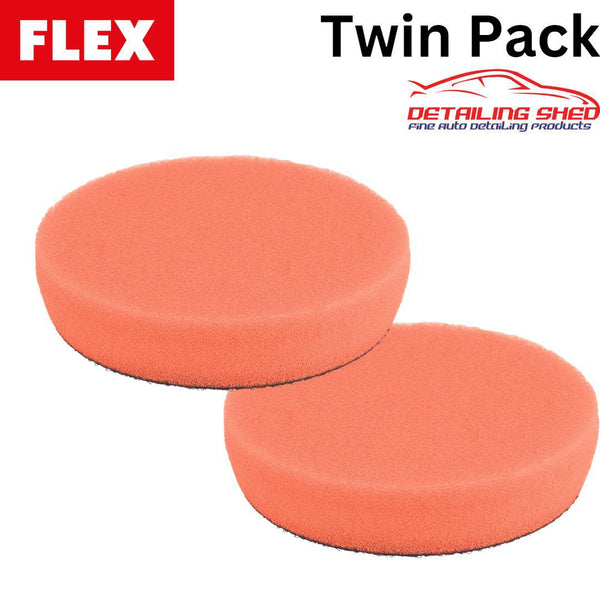 FLEX Polishing Pad Orange Medium Suits PXE80 Polisher 2 Pack (40mm or 80mm)-Polishing Pads-FLEX AU-80mm (2Pack)-Detailing Shed
