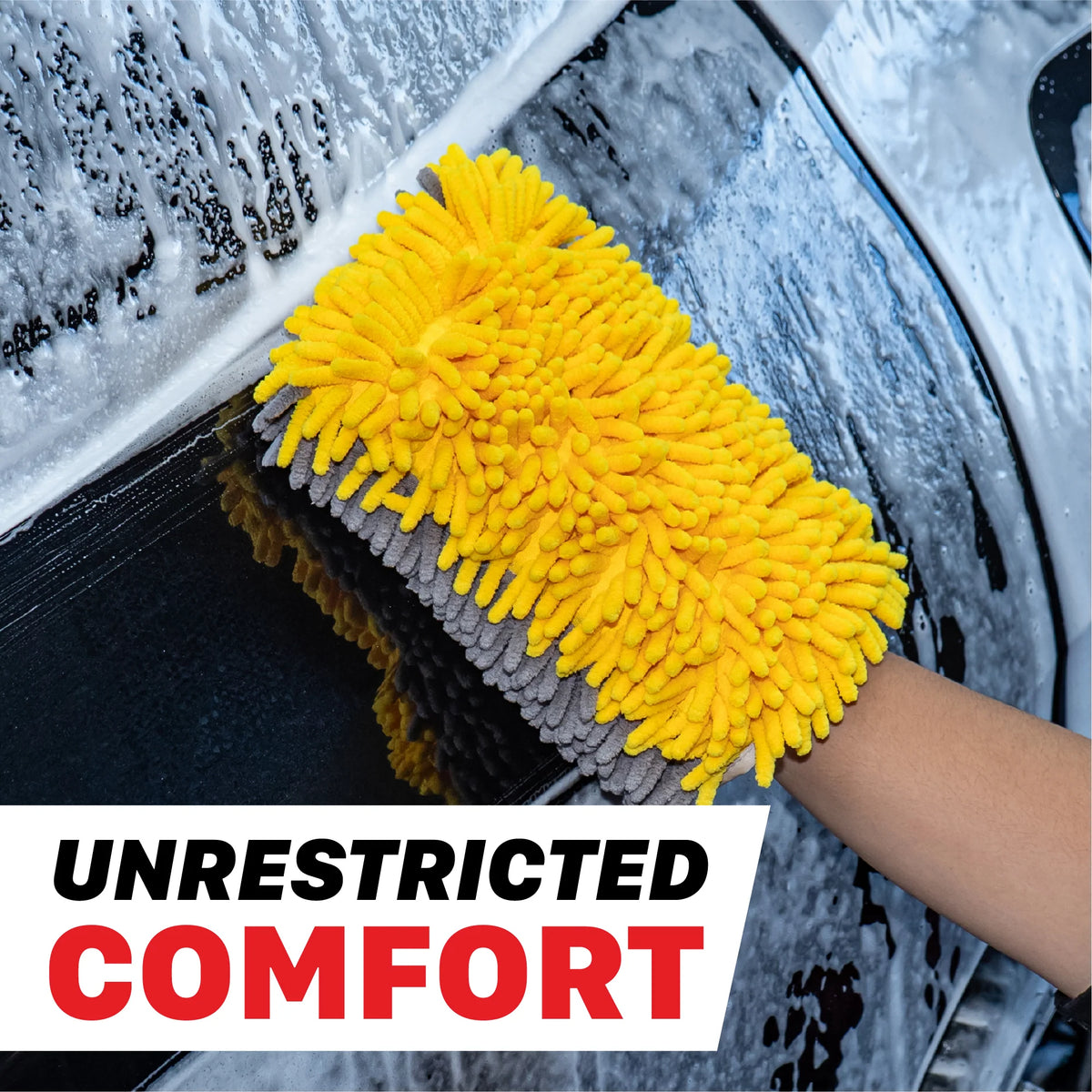 Maxshine Cuffless Noodle Microfiber Dual Sided Wash Mitt