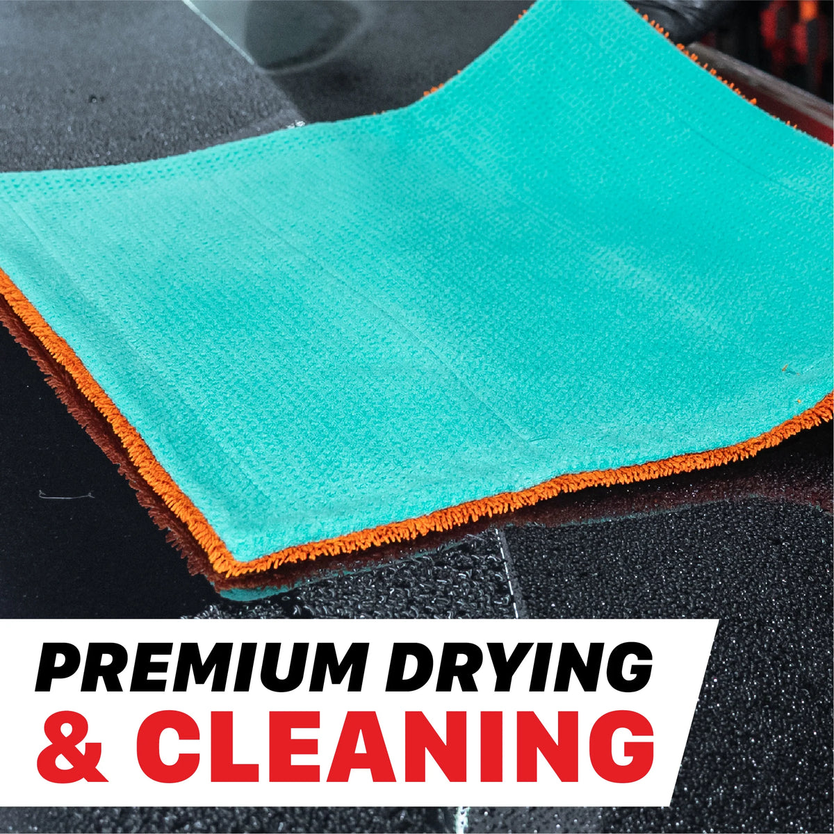 Maxshine Twisted Loop & Waffle Weave Multi-Cleaning Towel 1000GSM