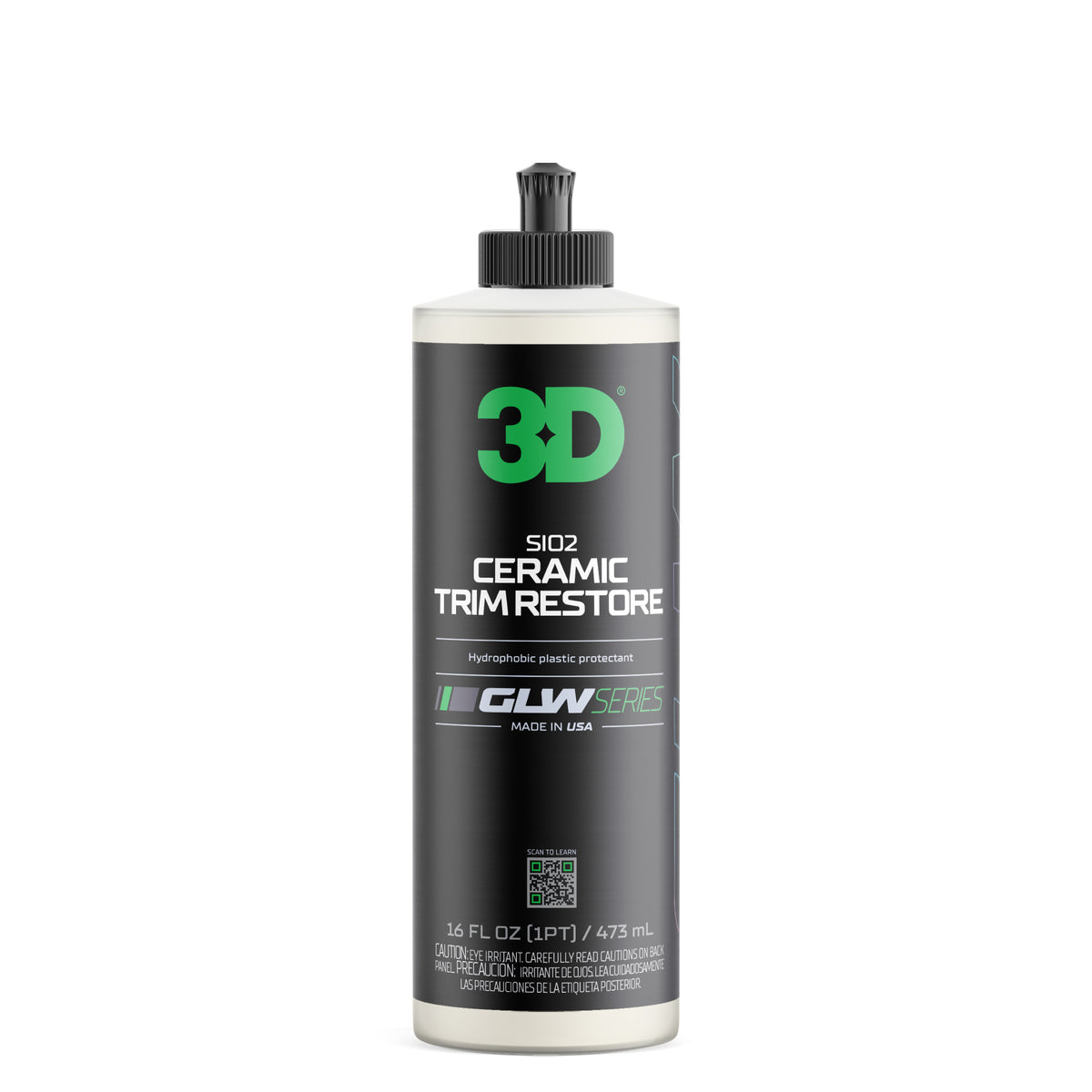 3D GLW Series SiO2 Ceramic Trim Restore-Plastics &amp; Trim-3D Car Care-473ml-Detailing Shed