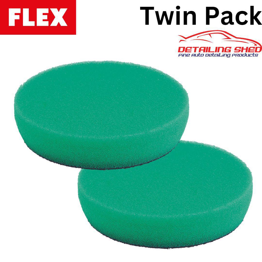 FLEX Polishing Pad Green Very Hard Suits PXE80 Polisher - 2 Pack (40mm or 80mm)-FLEX AU-40mm (2Pack)-Detailing Shed