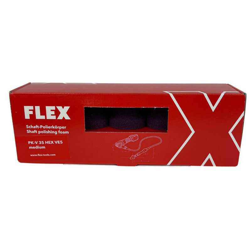 FLEX Polishing Sponge for FS140 Flexible Shaft Polisher - 5 Pack-FLEX Polishers - Germany-5Pack-Conical-Purple Medium-Detailing Shed