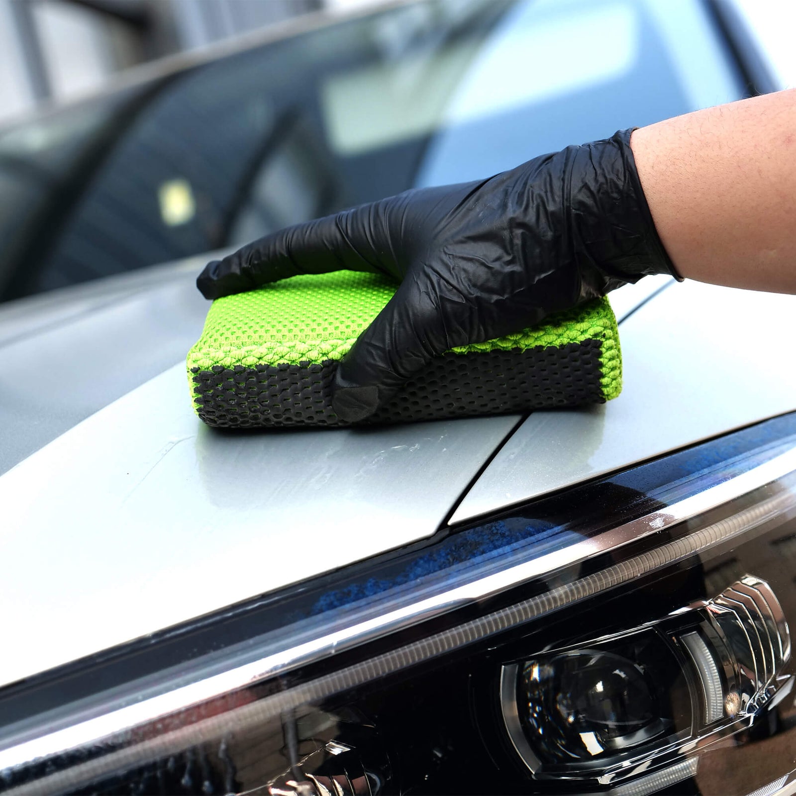 Maxshine Clay Block Decontamination Pad Tool-Clay Pad-Maxshine-16x9x4cm - Green & Black-Detailing Shed