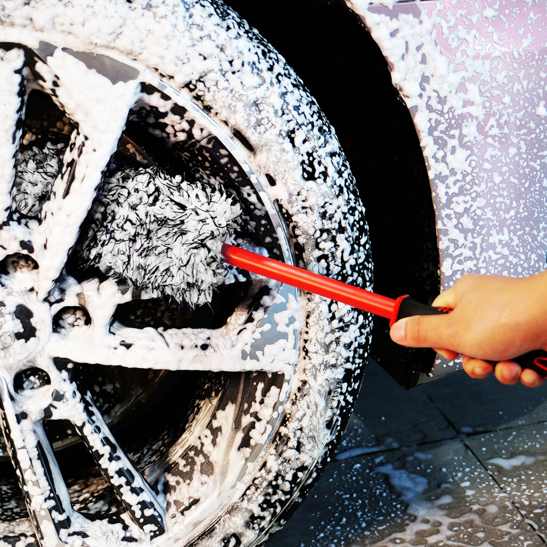 Maxshine Premium Flat Microfiber Wheel Brush with Replaceable Cover (Large)-Wheel Brush-Maxshine-Large 50cm-Detailing Shed