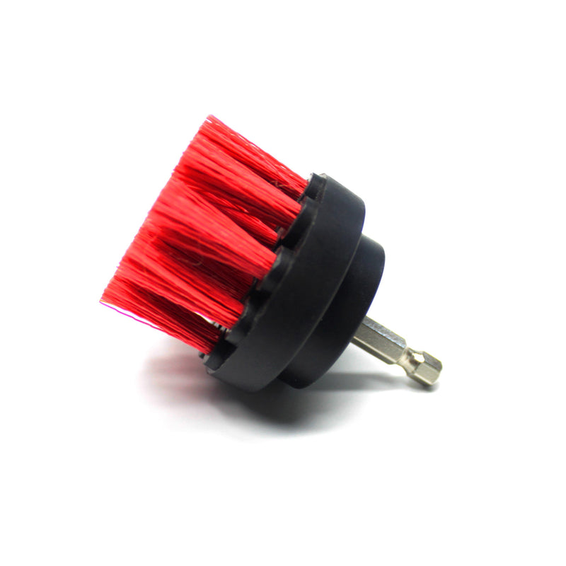 Maxshine Red Upholstery Carpet Brush with Drill Attachment 2/4/5 Inch-Carpet Brush-Maxshine-2 Inch-Detailing Shed